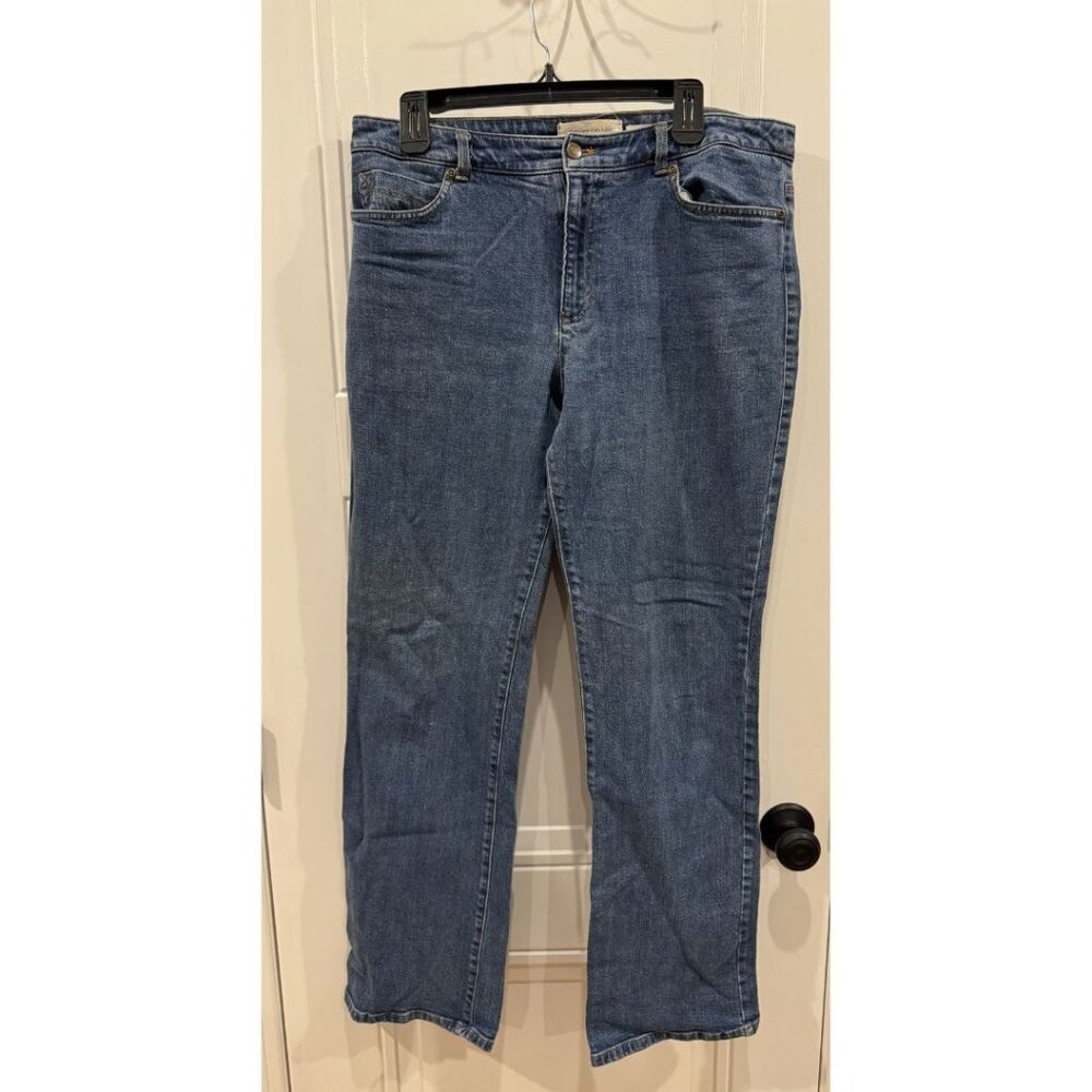 Jones NY Jeans Size 12 EUC Straight Leg Medium Wash